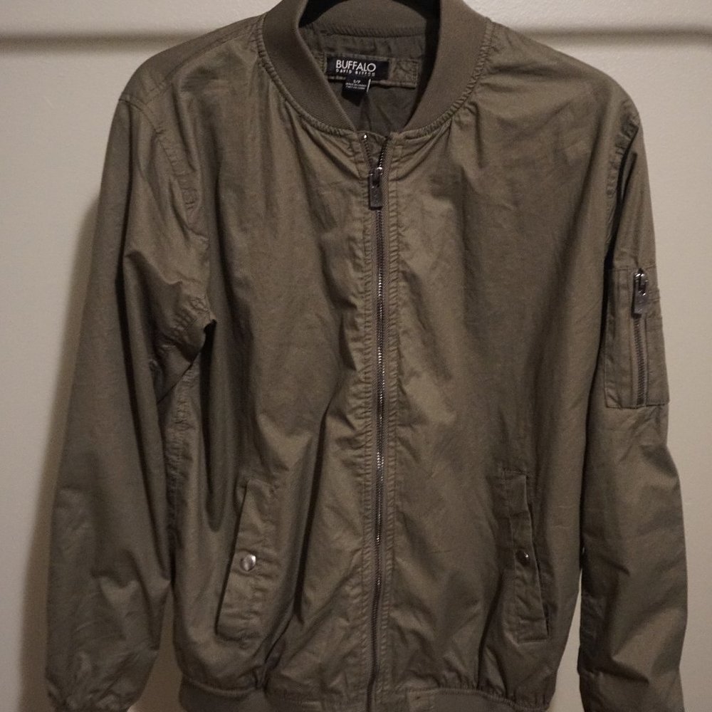 Buffalo David Bitton Bomber Jacket - Olive Green